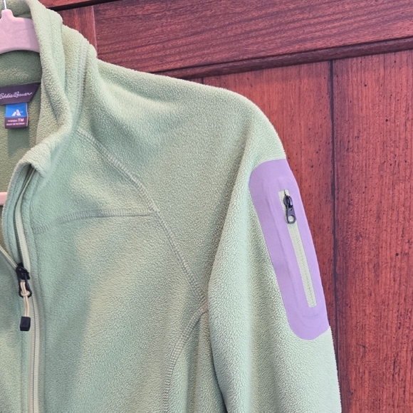 Eddie Bauer Bright Green Fleece Jacket - Picture 6 of 10